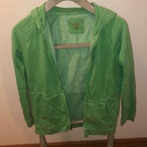 Cat & Jack Vibrant Green women's Hoodie large 12 –14